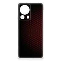 Xiaomi 13 Lite TPU bumper Geruit Rood