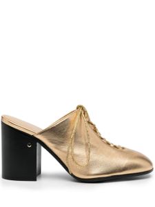 Laurence Dacade mules Jaimie 85 mm en cuir - Or