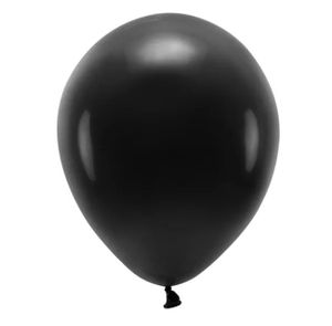 Ballonnen Pastel Zwart Premium Organic 30cm (100st)