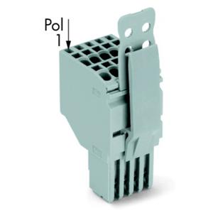 WAGO 2020-210/145-000 Connector, female Grijs 25 stuk(s)