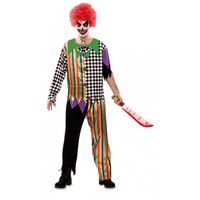Killer Clown Kostuum Regenboog Man - thumbnail