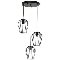 HOMCOM Hanglamp hanglamp moderne geometrische hanglampen kroonluchter zwart | Aosom Netherlands - thumbnail