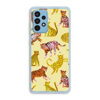 Cute Tigers and Leopards: Samsung Galaxy A52 Transparant Hoesje