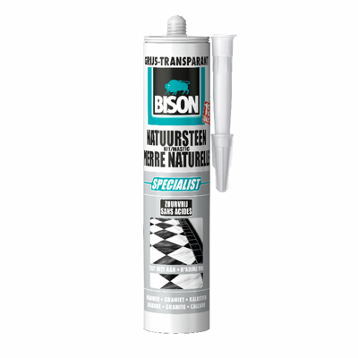 Bison Natuursteenkit Transgrijs Koker | 310 ml - 6315780