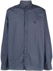 Corneliani chemise en coton à manches longues - Bleu