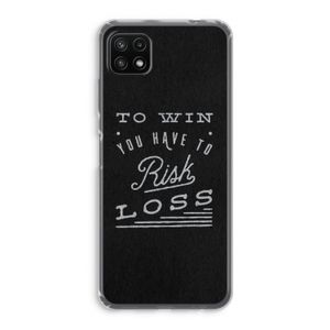 Risk loss: Samsung Galaxy A22 5G Transparant Hoesje