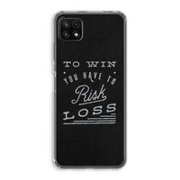Risk loss: Samsung Galaxy A22 5G Transparant Hoesje