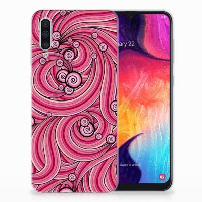 Samsung Galaxy A50 | Hoesje maken | Swirl Pink