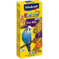 Vitakraft - Trio Mix honing/sesam-ei/graszaad-appel/vijgkracker parkiet 3in1 - thumbnail
