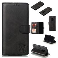 Lederen beschermhoes voor Galaxy S9 plus (zwart)