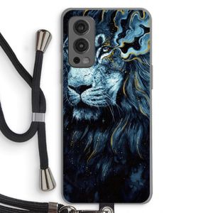 Darkness Lion: OnePlus Nord 2 5G Transparant Hoesje met koord
