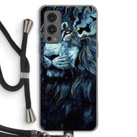 Darkness Lion: OnePlus Nord 2 5G Transparant Hoesje met koord