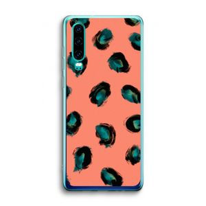 Pink Cheetah: Huawei P30 Transparant Hoesje