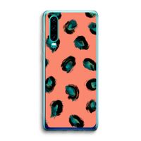 Pink Cheetah: Huawei P30 Transparant Hoesje