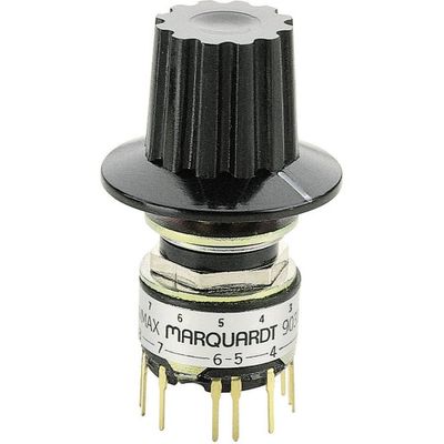 Marquardt 9037.0100 Draaischakelaar 28 V 0.014 A Schakelposities 12 1 x 30 ° 1 stuk(s)