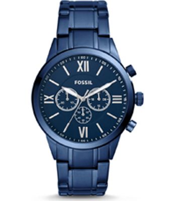 Horlogeband Fossil BQ2191 Roestvrij staal (RVS) Blauw 26mm