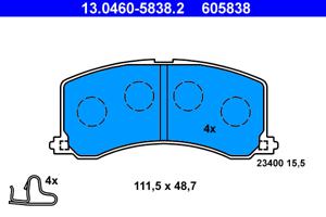 ATE Remblokset 13.0460-5838.2