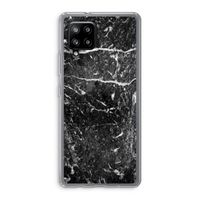 Zwart marmer: Samsung Galaxy A42 5G Transparant Hoesje