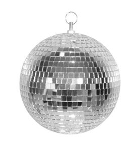 Zilveren discobal (30 cm)