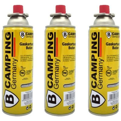 Butaangaspatroon navulling - 3x - 227 gram - voor camping kookpit/kookstel