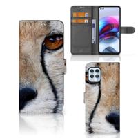 Motorola Moto G100 | Telefoonhoesje | Met pasjeshouder | Cheetah