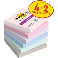 Memoblok Post-it 654 Super Sticky 76x76mm 4+2 gratis Soulful