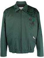 Moschino veste bomber à effet taches de peinture - Vert - thumbnail