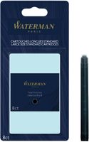 Waterman inktpatronen Standard Long, zwart (Intense), blister van 8 stuks - thumbnail