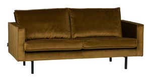 WOOOD Bank 'Rodeo' 2,5 zits, Velvet, kleur Honey (geel)