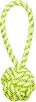 TRIXIE AQUATOY TOUW MET BAL DRIJVEND POLYESTER GEEL / GROEN