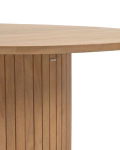 Kave Home Kave Home Dressoir Licia, Ronde tafel licia van massief mangohout met een natuurlijke afwerking Ø 120 cm (mtk0169)