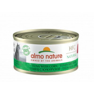 Almo Nature HFC Natural tonijn met maïs natvoer kat (70 g) 18 x 70 g