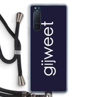 Gijweet: Sony Xperia 5 II Transparant Hoesje met koord