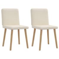 Eetkamerstoelen 2 st linnen