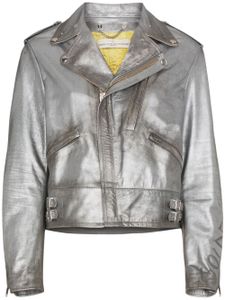 Golden Goose veste de moto Chiodo - Métallisé