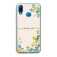 Gele bloemen: Huawei P20 Lite Transparant Hoesje