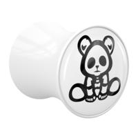 Double Flared Plug met lieve skeletjes-design Acryl Tunnels & Plugs - thumbnail