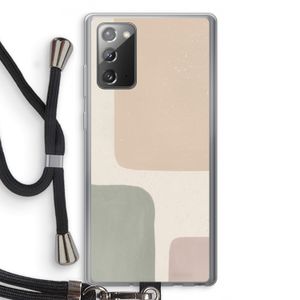 Geo #7: Samsung Galaxy Note 20 / Note 20 5G Transparant Hoesje met koord