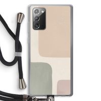 Geo #7: Samsung Galaxy Note 20 / Note 20 5G Transparant Hoesje met koord