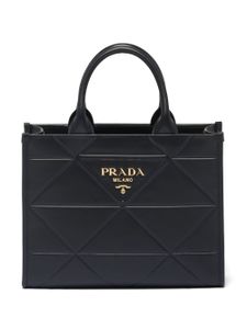 Prada sac cabas médium à détails embossés - Noir