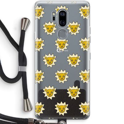 Leeuwenkoppen: LG G7 Thinq Transparant Hoesje met koord