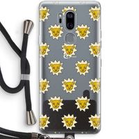 Leeuwenkoppen: LG G7 Thinq Transparant Hoesje met koord