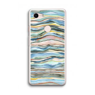 Watercolor Agate: Google Pixel 3 Transparant Hoesje