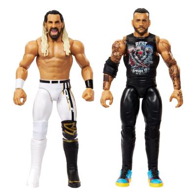 WWE Main Event Showdown Action Figures CM Punk vs Seth Freakin Rollins 2-Pack 15 cm