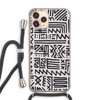 Marrakech print: iPhone 11 Pro Max Transparant Hoesje met koord