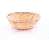 Broodmand bamboe rond dicht 25x7 cm