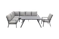 Garden Impressions Sergio lounge dining set met stoel - 3-delig links - thumbnail