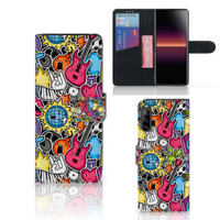 Sony Xperia L4 Wallet Case met Pasjes Punk Rock - thumbnail