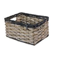 Mand Dijon Small rotan grijs/zwart Mand Dijon Small rotan grijs/zwart