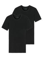 Schiesser - 95-5 - T-shirt C-neck - 2pack - zwart, Maat:M